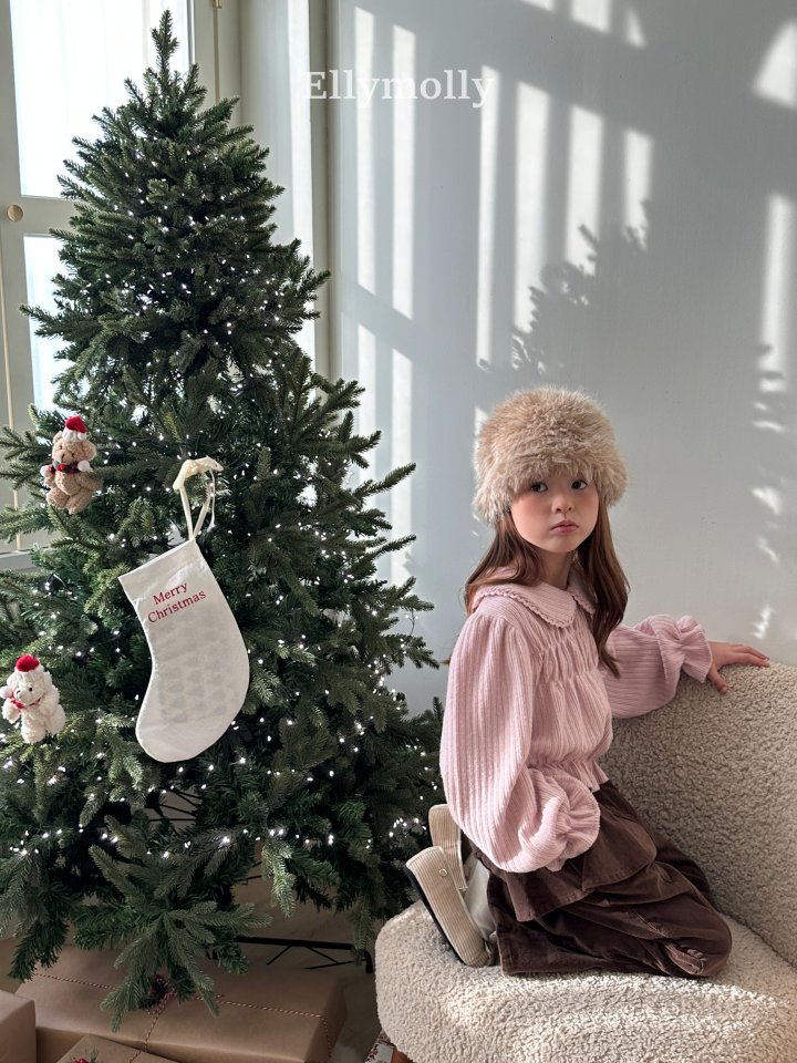 Ellymolly - Korean Children Fashion - #minifashionista - Honey Round Collar Blouse - 12