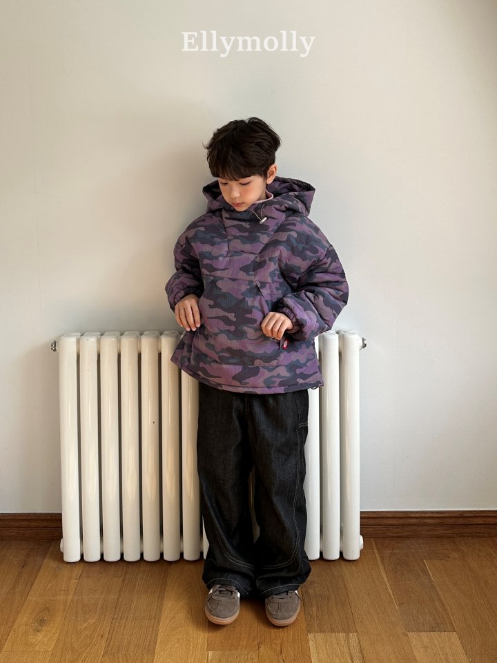 Ellymolly - Korean Children Fashion - #minifashionista - Camo Padded Hood - 11