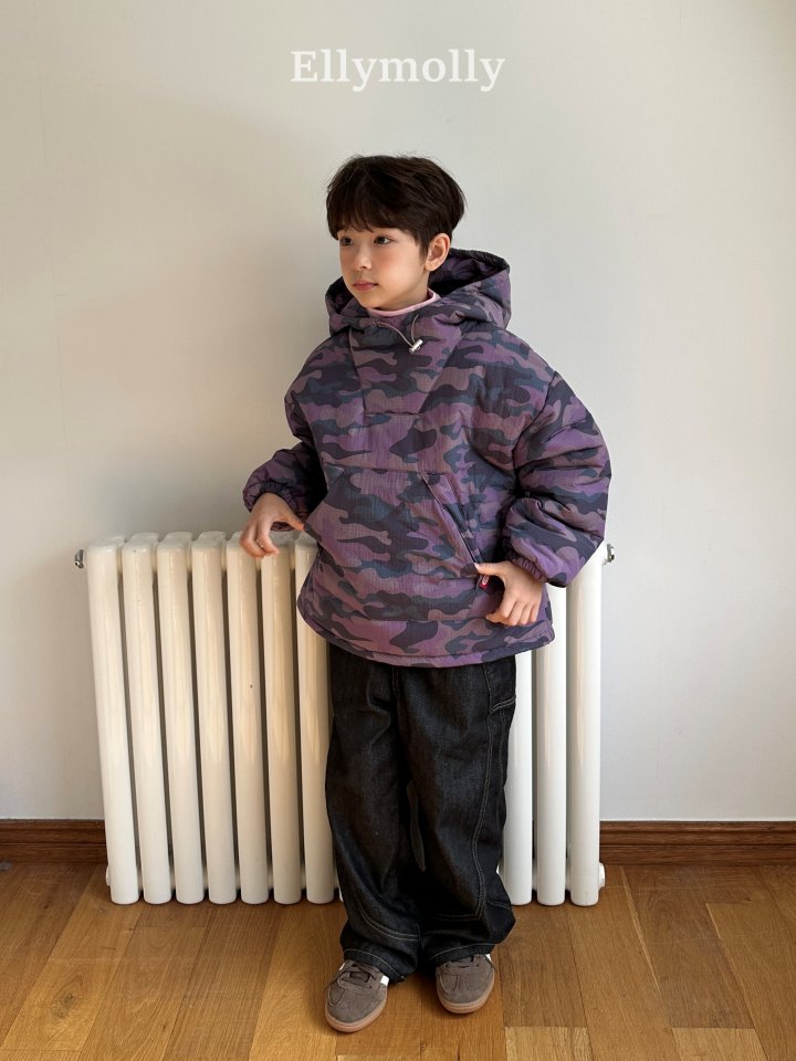 Ellymolly - Korean Children Fashion - #minifashionista - Camo Padded Hood (Junior) - 10