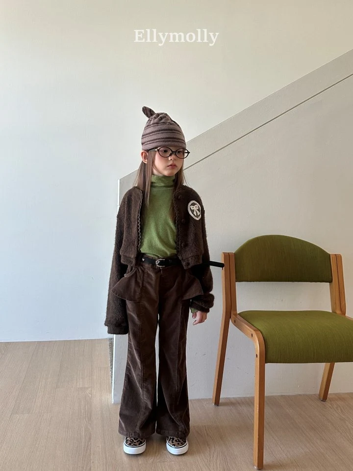 Ellymolly - Korean Children Fashion - #minifashionista - Selly Peach Frill Bootcut Pants - 7