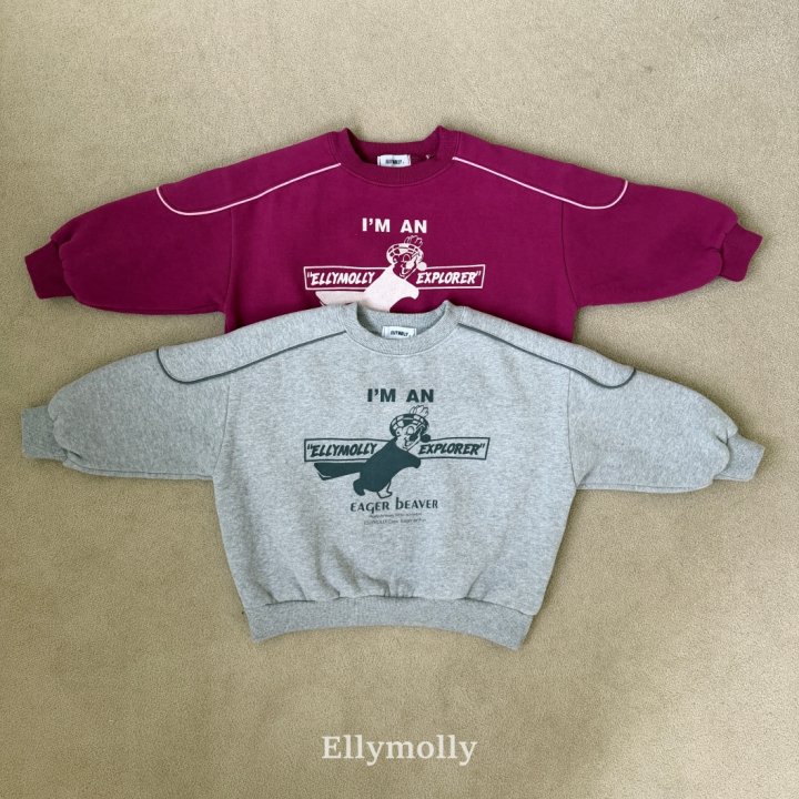 Ellymolly - Korean Children Fashion - #minifashionista - Crew Stripe Sweatshirt