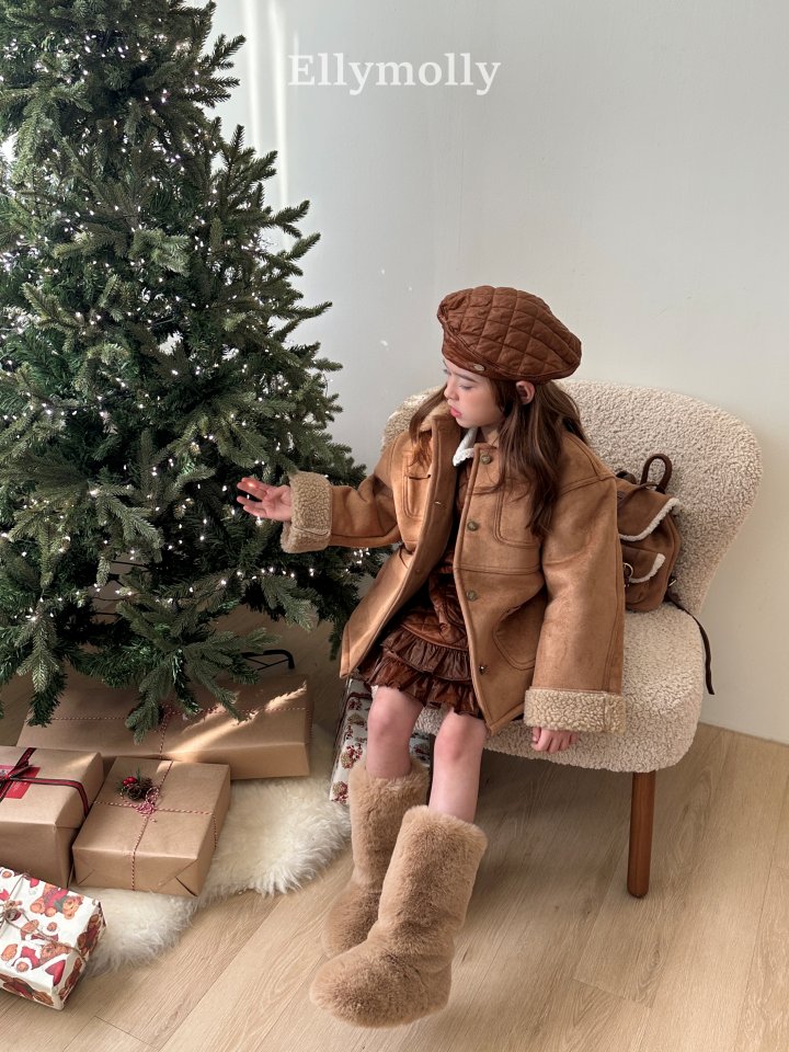 Ellymolly - Korean Children Fashion - #prettylittlegirls - Soft Two Tone Mustang Jacket (Junior) - 7