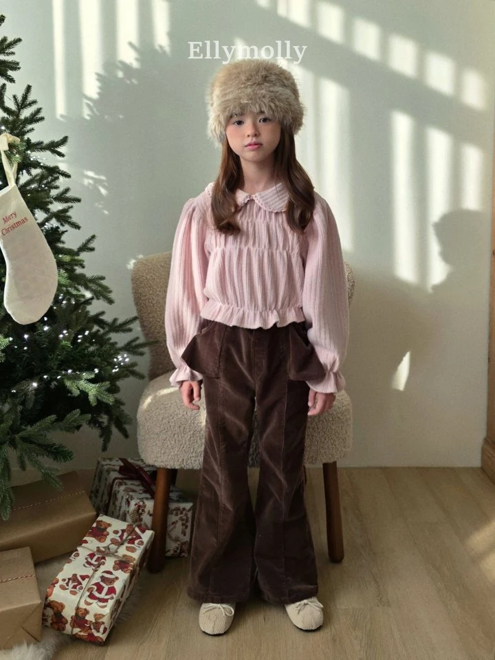 Ellymolly - Korean Children Fashion - #prettylittlegirls - Selly Peach Frill Bootcut Pants - 8