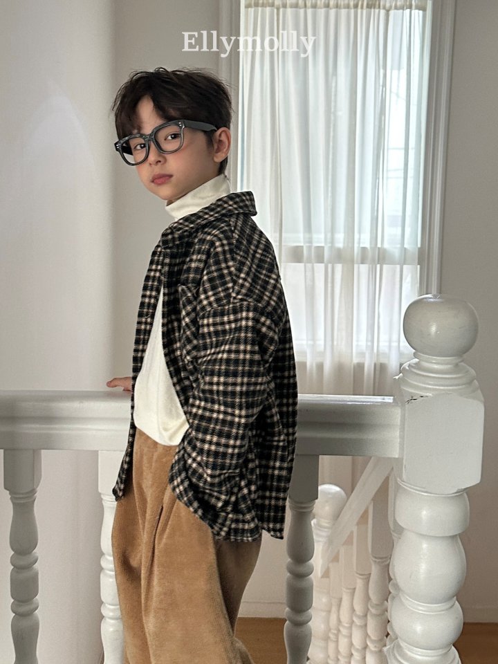 Ellymolly - Korean Children Fashion - #prettylittlegirls - Merry Check Shirt - 7