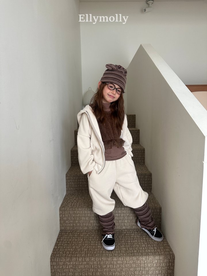 Ellymolly - Korean Children Fashion - #prettylittlegirls - Muse Stripe Turtleneck Tee - 8