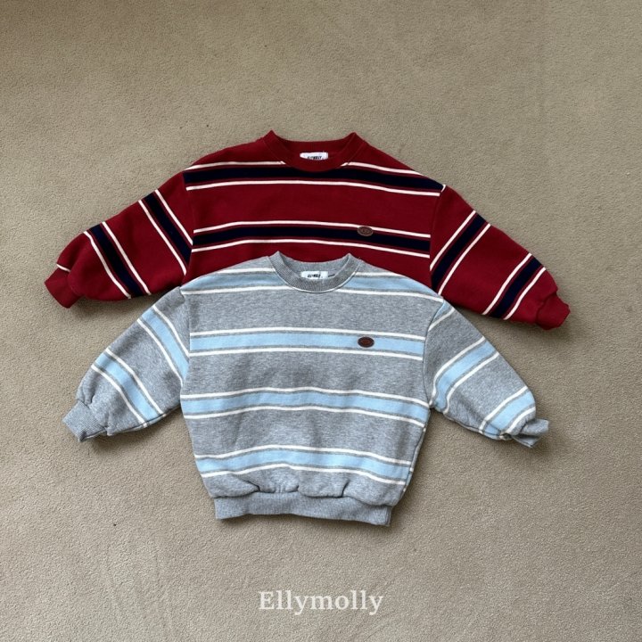 Ellymolly - Korean Children Fashion - #stylishchildhood - Toast Line Sweatshirt