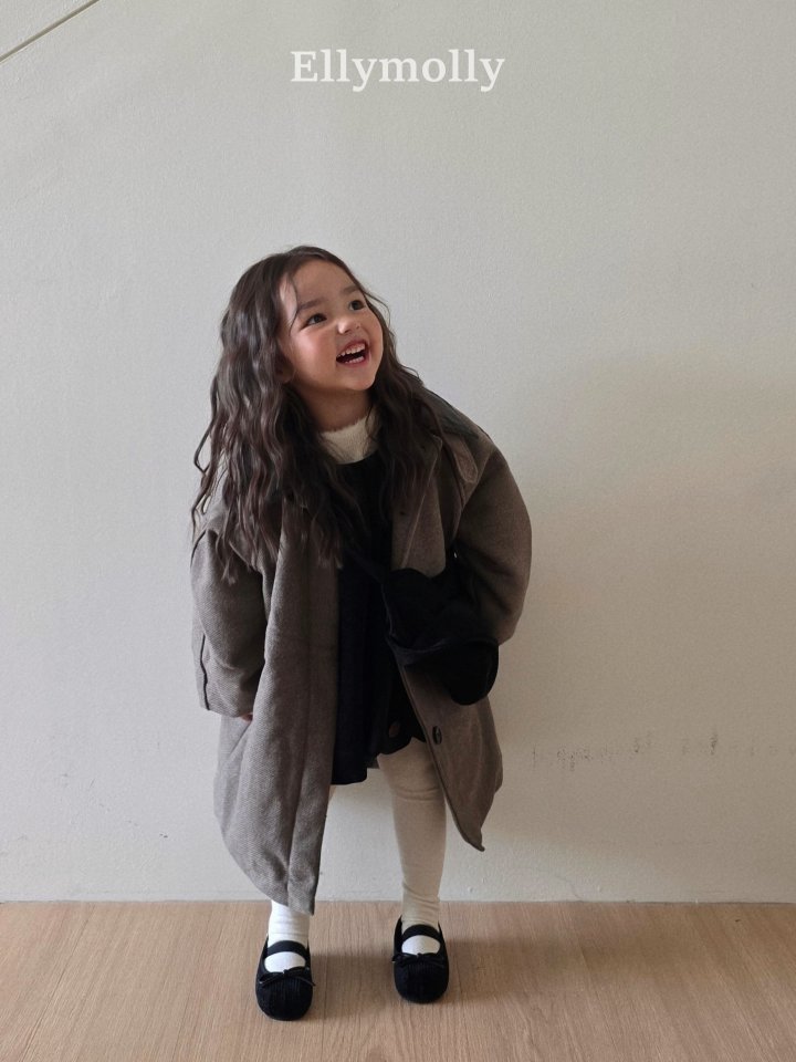 Ellymolly - Korean Children Fashion - #stylishchildhood - Fine Wool Long Coat (Junior) - 12