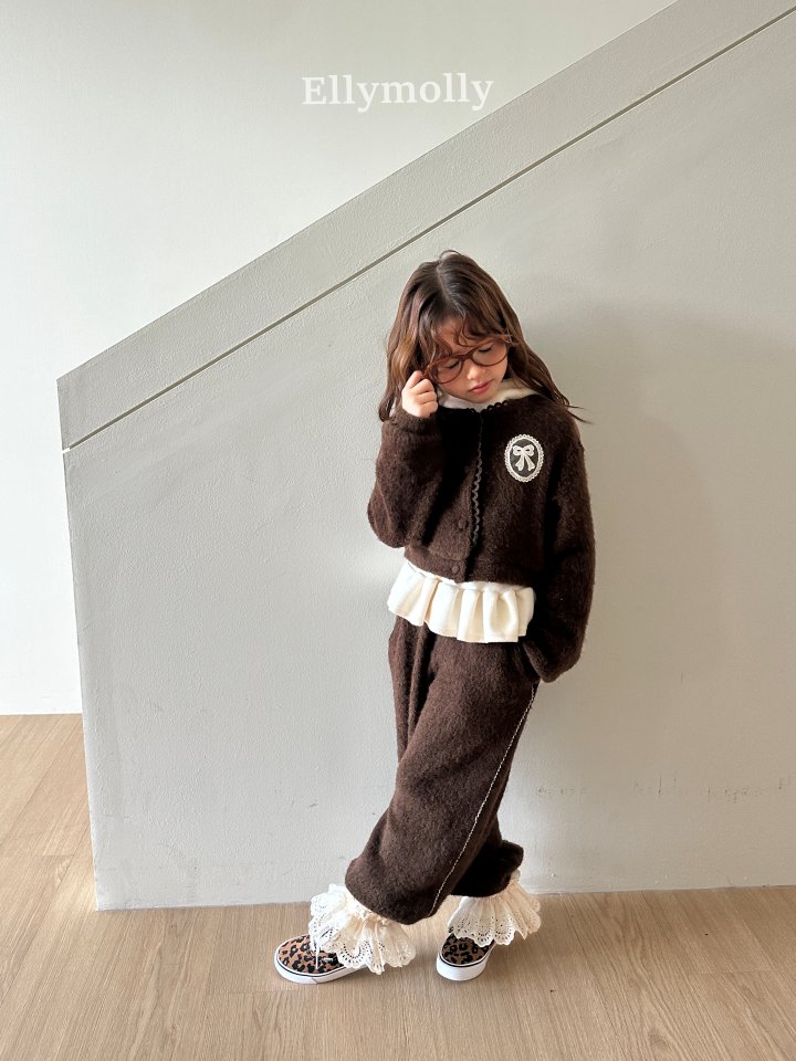 Ellymolly - Korean Children Fashion - #todddlerfashion - Fuzzy Hug Cardigan - 12