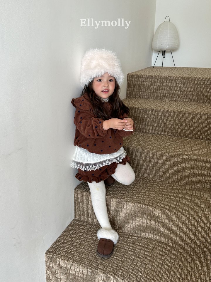 Ellymolly - Korean Children Fashion - #todddlerfashion - Dot Frill Pants - 8