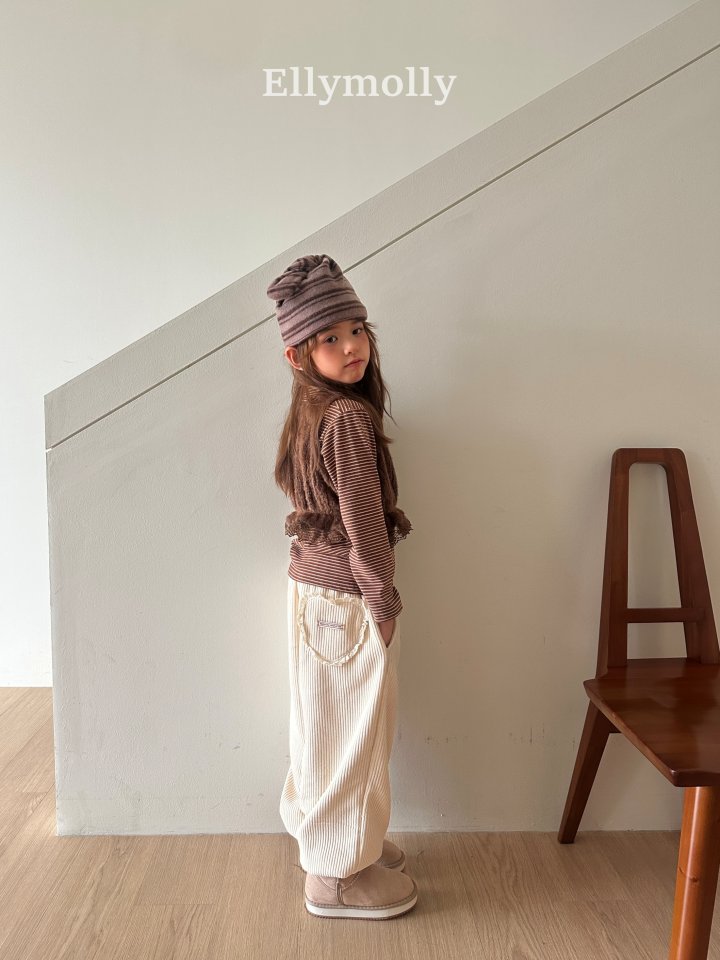 Ellymolly - Korean Children Fashion - #todddlerfashion - Heart Cozy Jogger Pants - 7