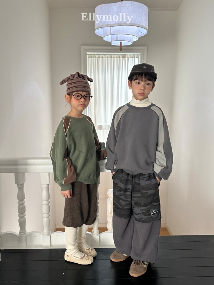 Ellymolly - Korean Children Fashion - #prettylittlegirls - Triple Line Sweatshirt - 4