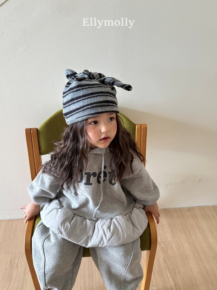 Ellymolly - Korean Children Fashion - #todddlerfashion - Balloon Hood Sweatshirt - 8