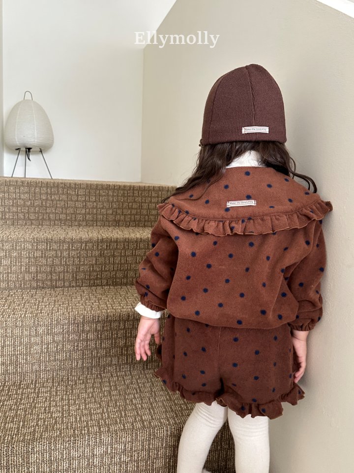 Ellymolly - Korean Children Fashion - #toddlerclothing - Dot Frill Pants - 9