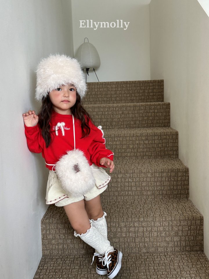 Ellymolly - Korean Children Fashion - #toddlerclothing - Rosy Frill Mini Pants - 5