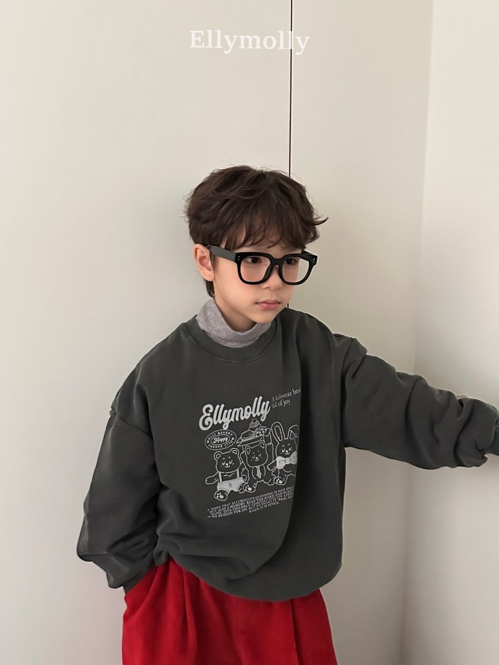 Ellymolly - Korean Children Fashion - #toddlerclothing - Pig Bakery Sweatshirt - 7