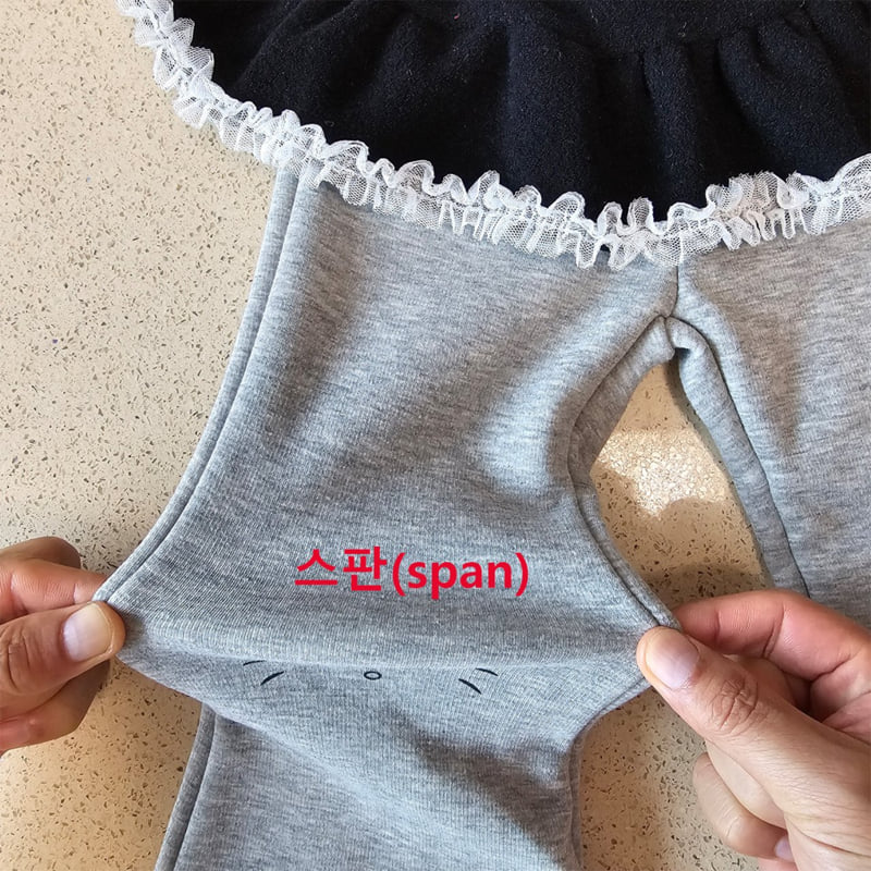 Firstblue - Korean Children Fashion - #childrensboutique - Layered Skirt Leggings - 4