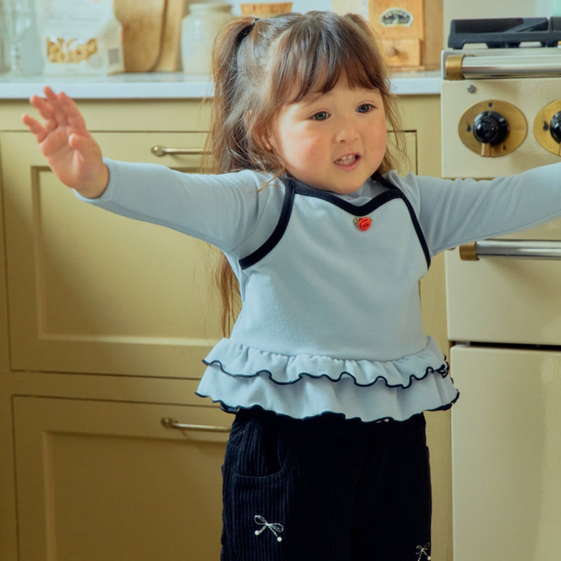 Firstblue - Korean Children Fashion - #designkidswear - Winter Frill Tee - 6
