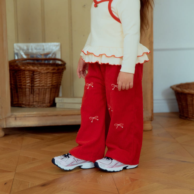Firstblue - Korean Children Fashion - #discoveringself - Ribbon Pants - 7