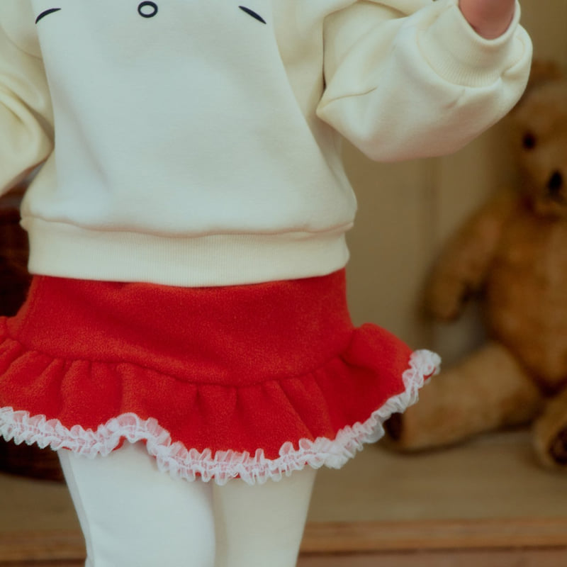 Firstblue - Korean Children Fashion - #fashionkids - Layered Skirt Leggings - 6