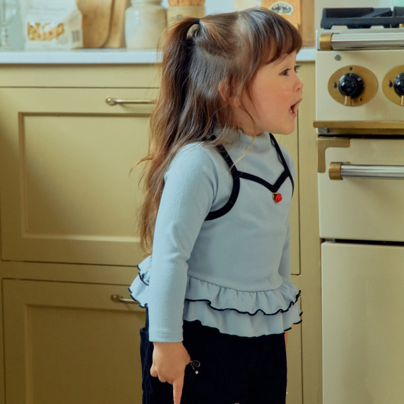 Firstblue - Korean Children Fashion - #kidsshorts - Winter Frill Tee - 9