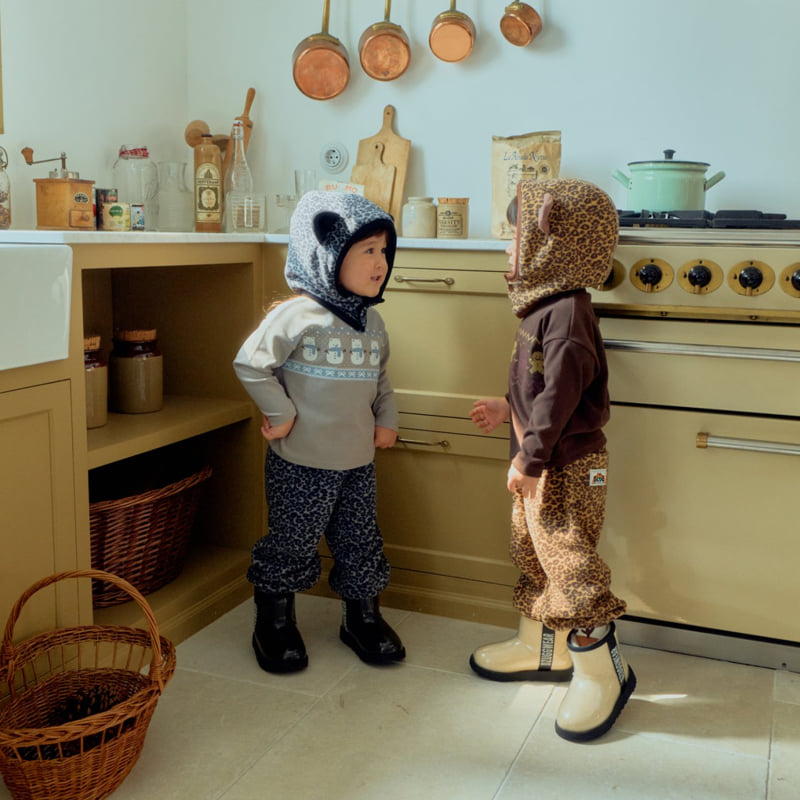 Firstblue - Korean Children Fashion - #minifashionista - Leopard Fleece Pants - 10