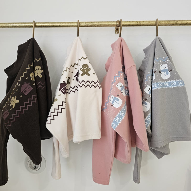Firstblue - Korean Children Fashion - #minifashionista - Winter Mock Neck Tee - 12