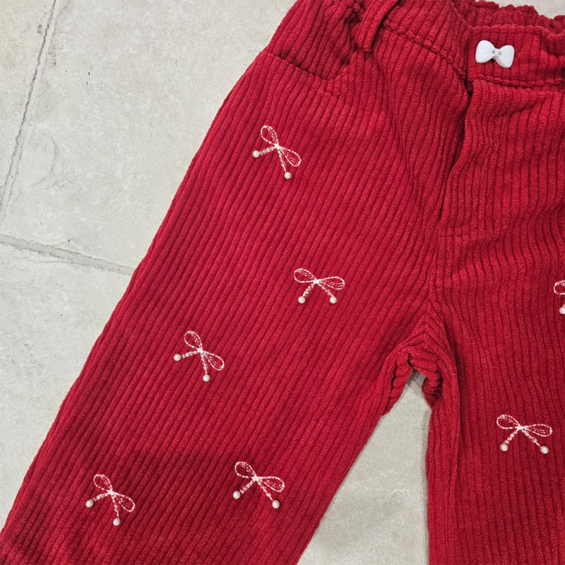 Firstblue - Korean Children Fashion - #stylishchildhood - Ribbon Pants - 3