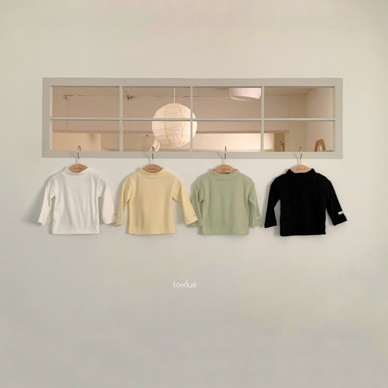 Fondue - Korean Baby Fashion - #babyboutiqueclothing - Bebe Dessert Mockneck Tee - 2