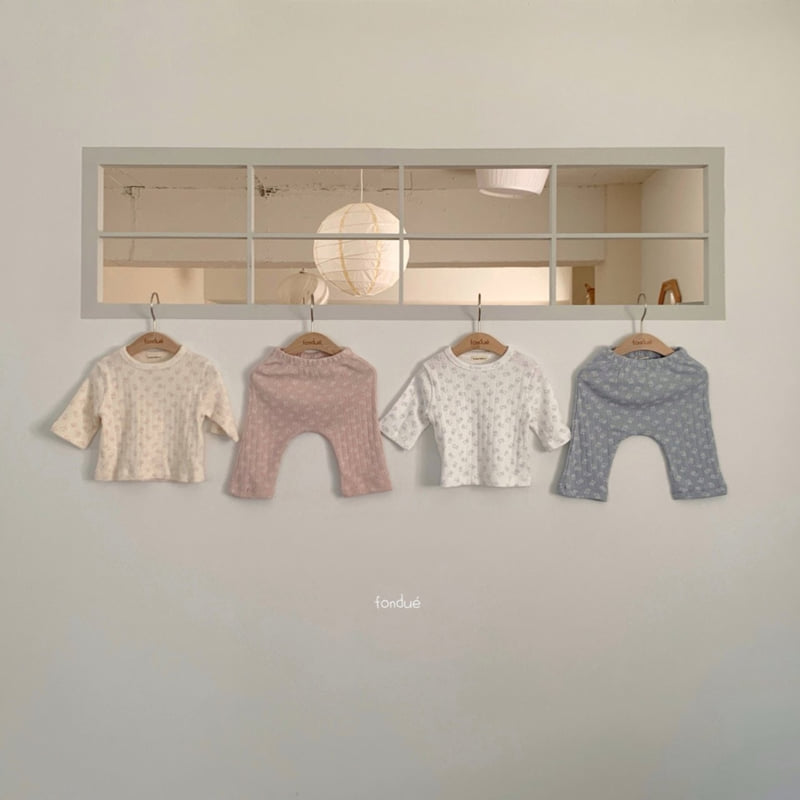 Fondue - Korean Baby Fashion - #babyboutiqueclothing - Bebe Sweet Bear Set