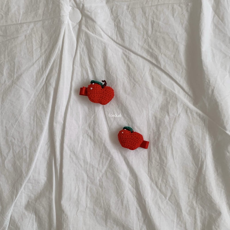Fondue - Korean Baby Fashion - #babyfever - Apple Jam Pin (set of 2)