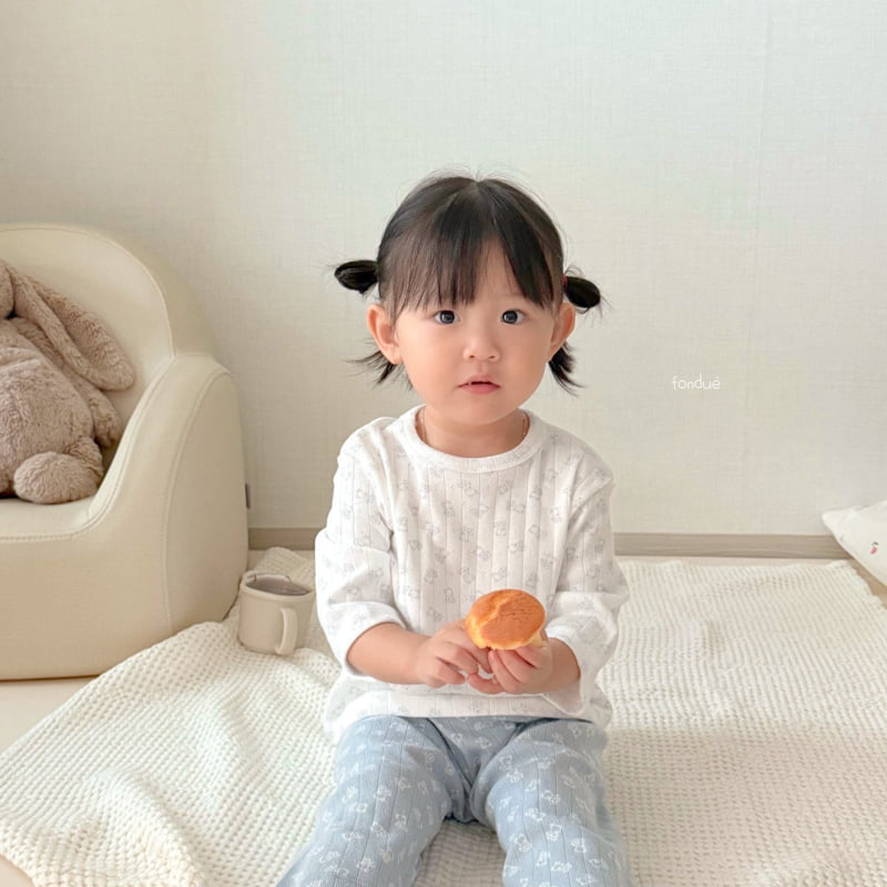 Fondue - Korean Baby Fashion - #babygirlfashion - Sweet Bear Set - 10
