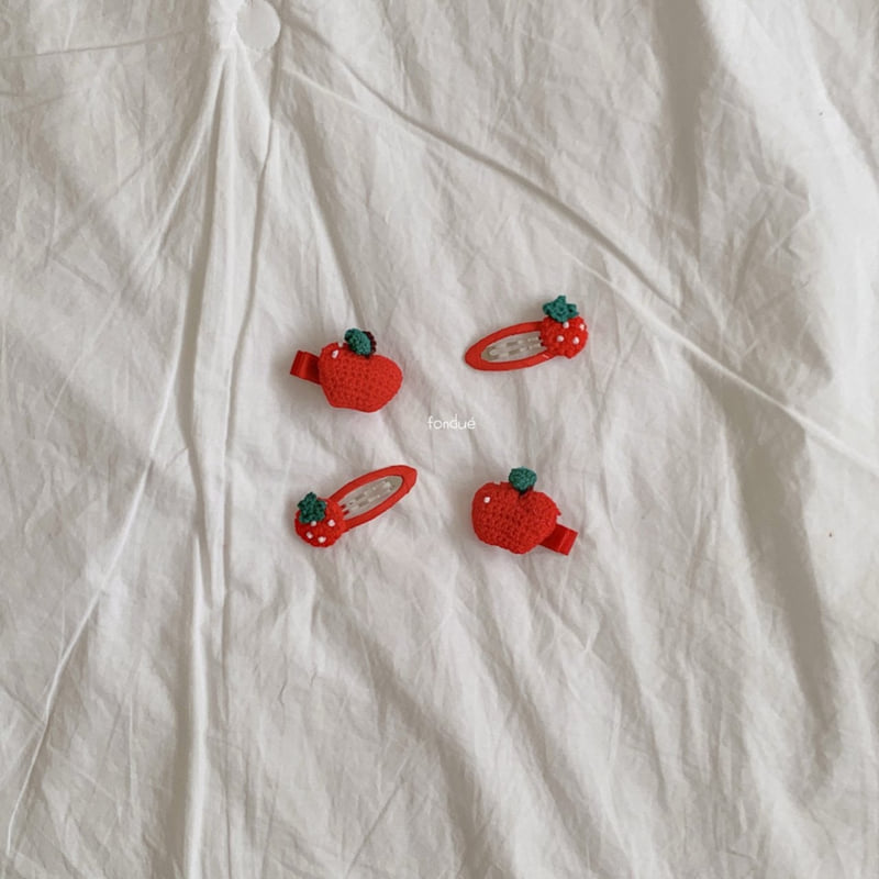 Fondue - Korean Baby Fashion - #babylifestyle - Apple Jam Pin (set of 2) - 3