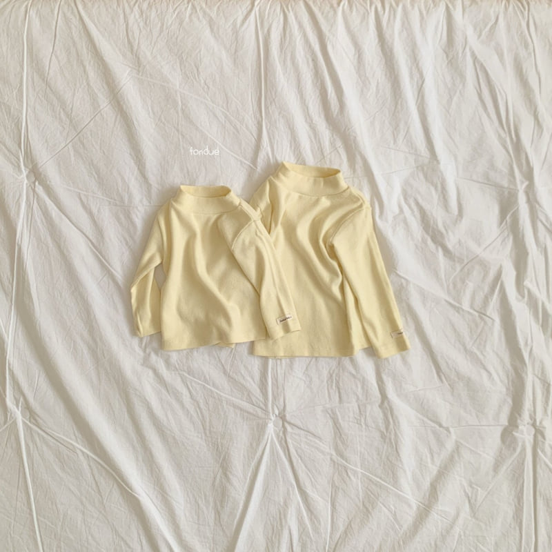 Fondue - Korean Baby Fashion - #babyootd - Bebe Dessert Mockneck Tee - 9