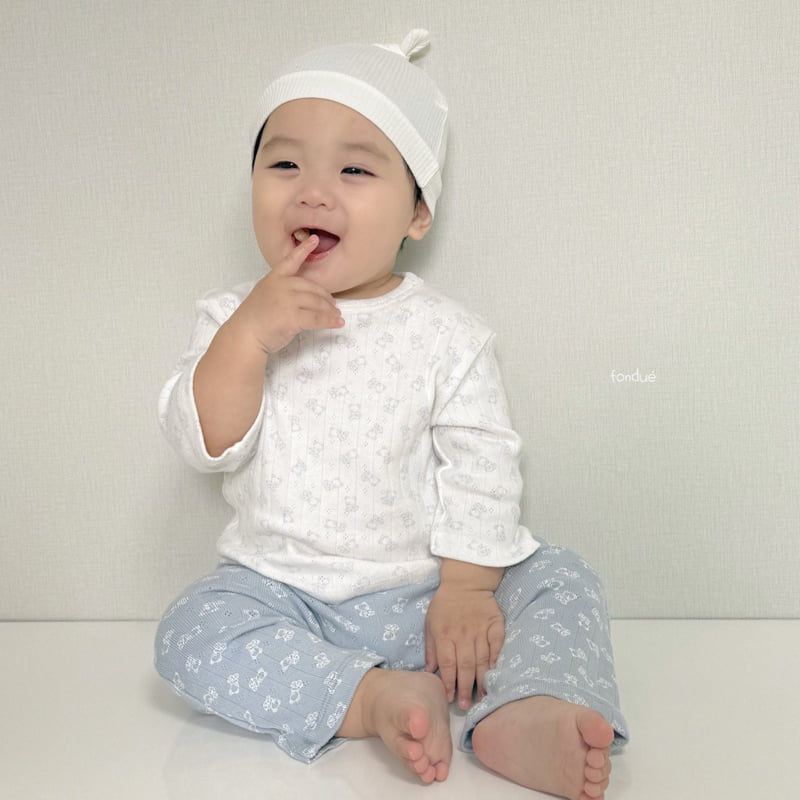 Fondue - Korean Baby Fashion - #babyoutfit - Bebe Sweet Bear Set - 10