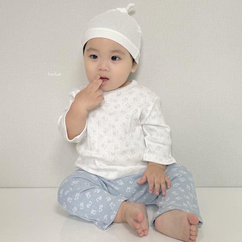 Fondue - Korean Baby Fashion - #babyoutfit - Bebe Sweet Bear Set - 9