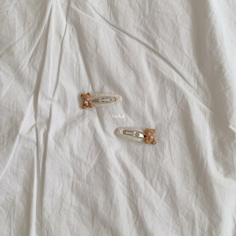 Fondue - Korean Baby Fashion - #babyoutfit - Sweet Bear Pin (set of 2) - 5