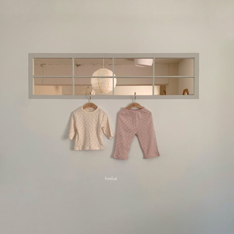 Fondue - Korean Baby Fashion - #onlinebabyboutique - Sweet Bear Set - 2