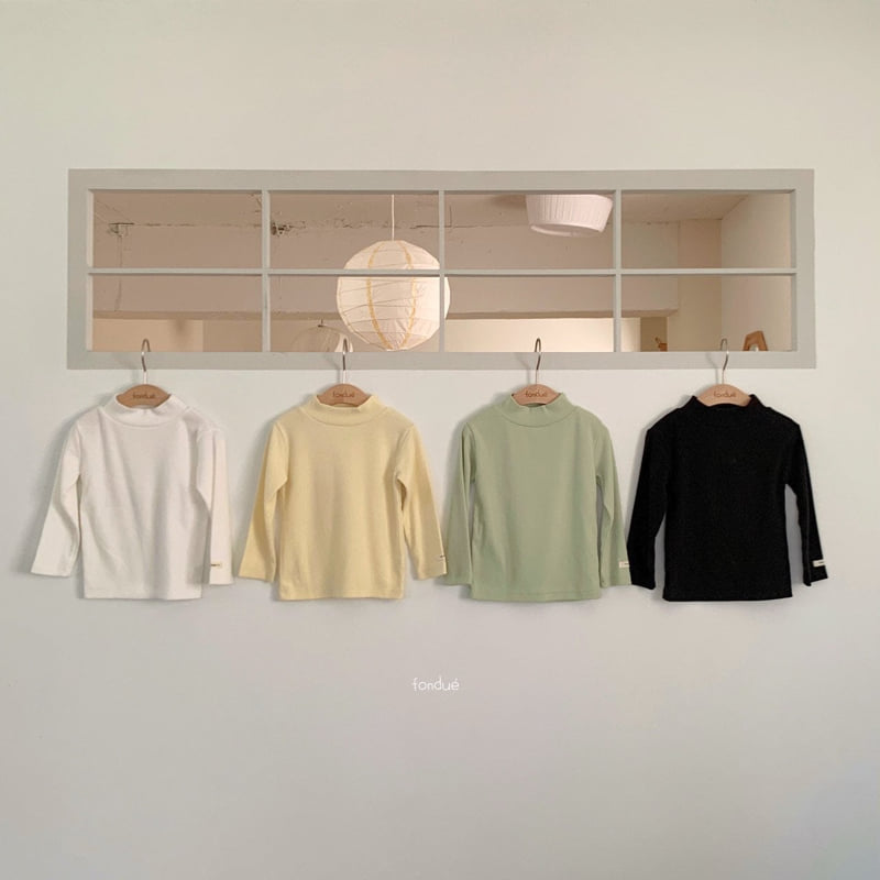 Fondue - Korean Baby Fashion - #onlinebabyboutique - Dessert Mockneck Tee