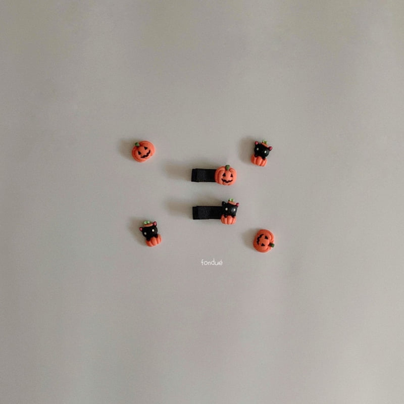 Fondue - Korean Children Fashion - #childofig - Pumpkin Hair Clip - 2