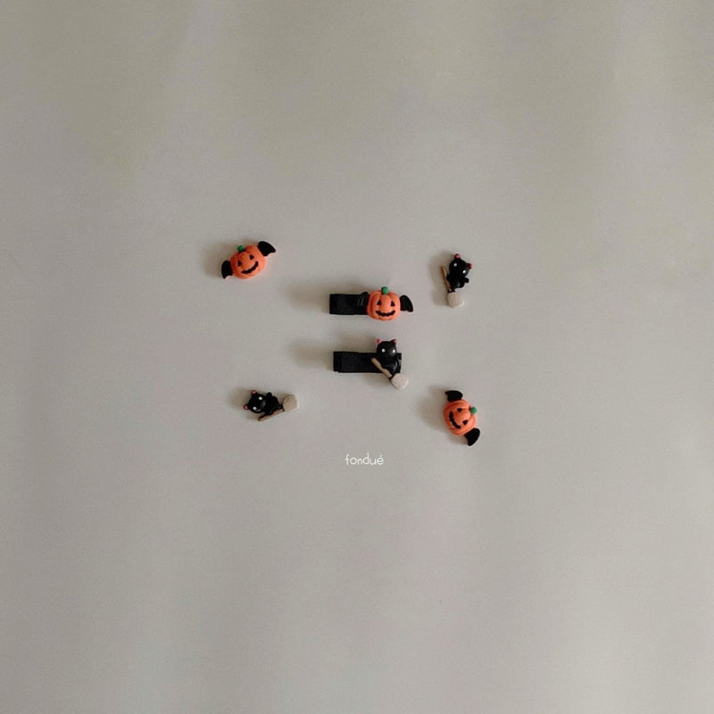 Fondue - Korean Children Fashion - #fashionkids - Pumpkin Hair Clip - 6