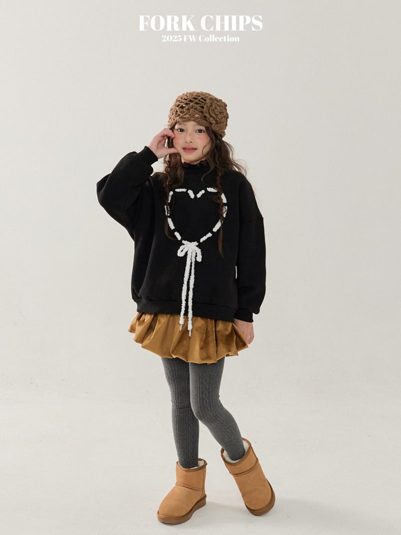 Fork Chips - Korean Children Fashion - #Kfashion4kids - Heart Punching Sweatshirt - 6