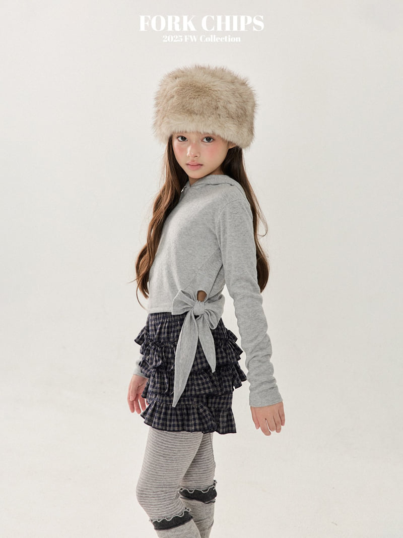 Fork Chips - Korean Children Fashion - #Kfashion4kids - Cherry Tiered Skirt Pants - 11