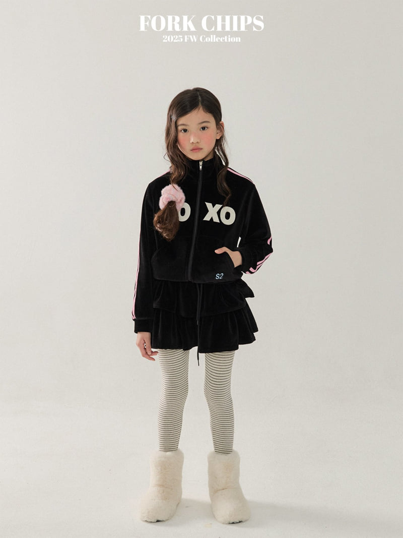 Fork Chips - Korean Children Fashion - #childofig - XO Tiered Skirt - 12