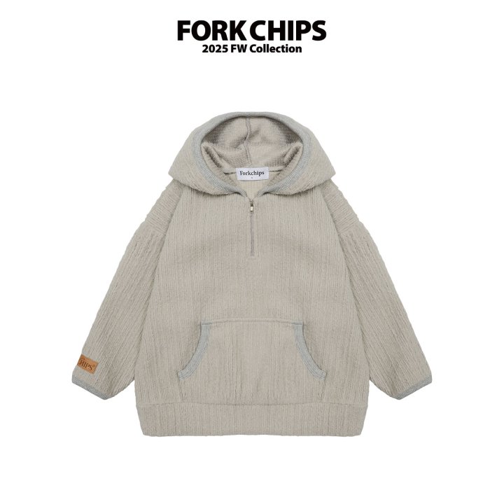 Fork Chips - Korean Children Fashion - #childofig - Mohair Hoodie - 2
