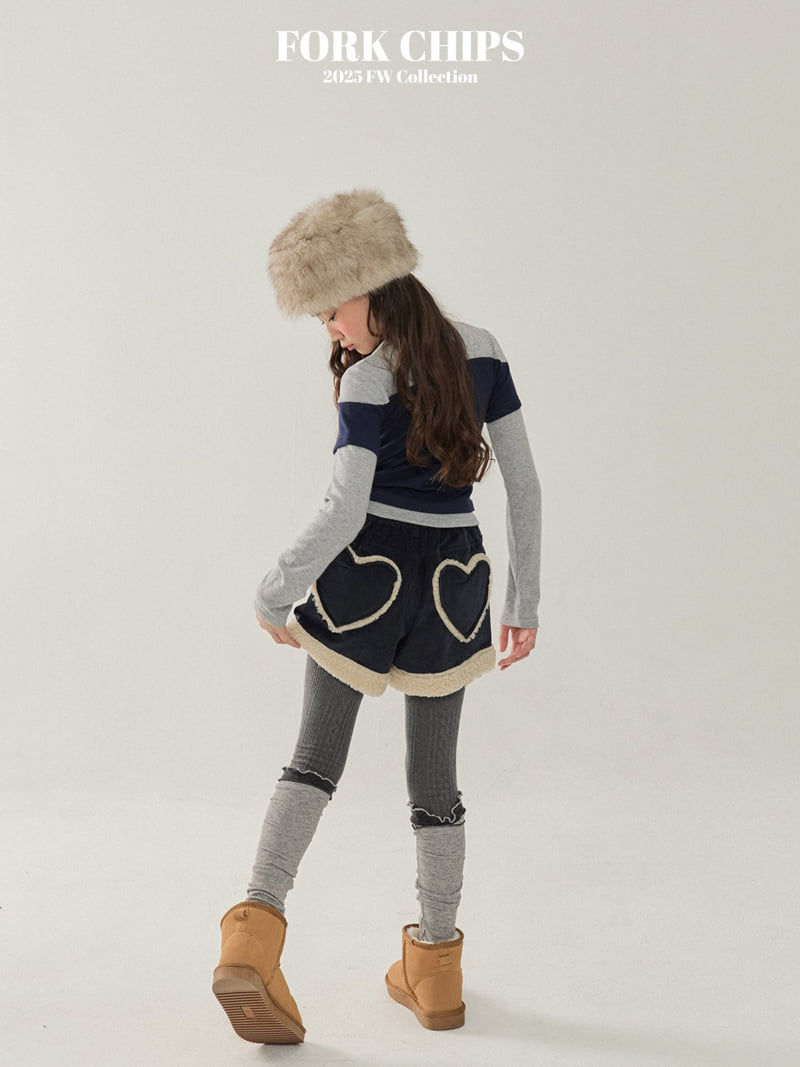 Fork Chips - Korean Children Fashion - #childofig - O'clock Layered Tee - 12