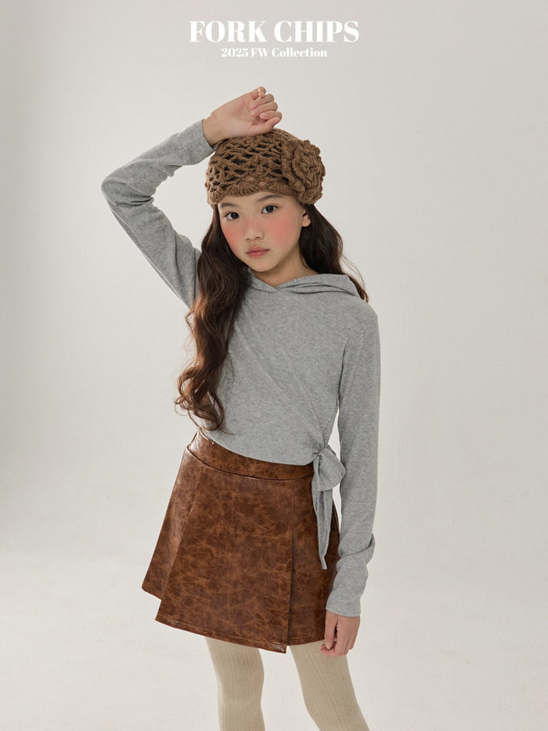 Fork Chips - Korean Children Fashion - #childofig - Glossy Skirt - 6