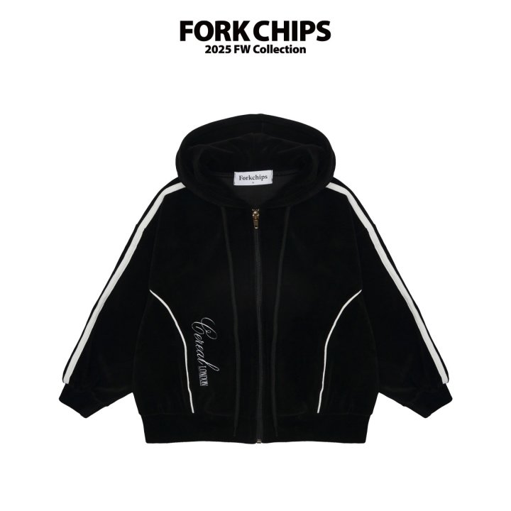 Fork Chips - Korean Children Fashion - #childrensboutique - Cereal Hoodie Zip-Up - 2