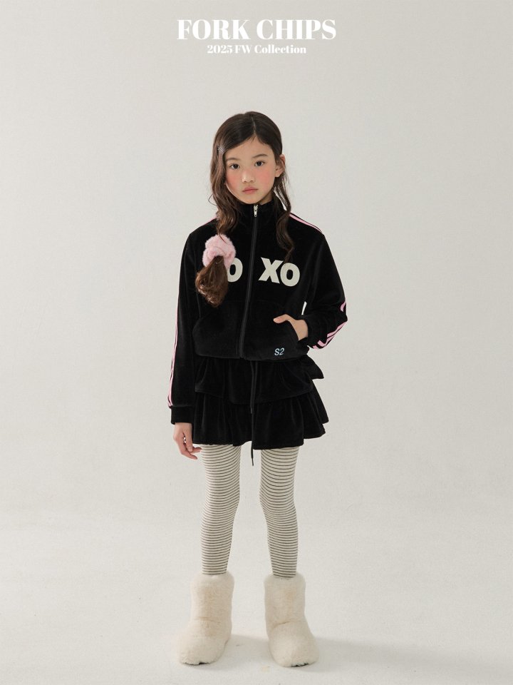Fork Chips - Korean Children Fashion - #designkidswear - Peach Leggings - 11