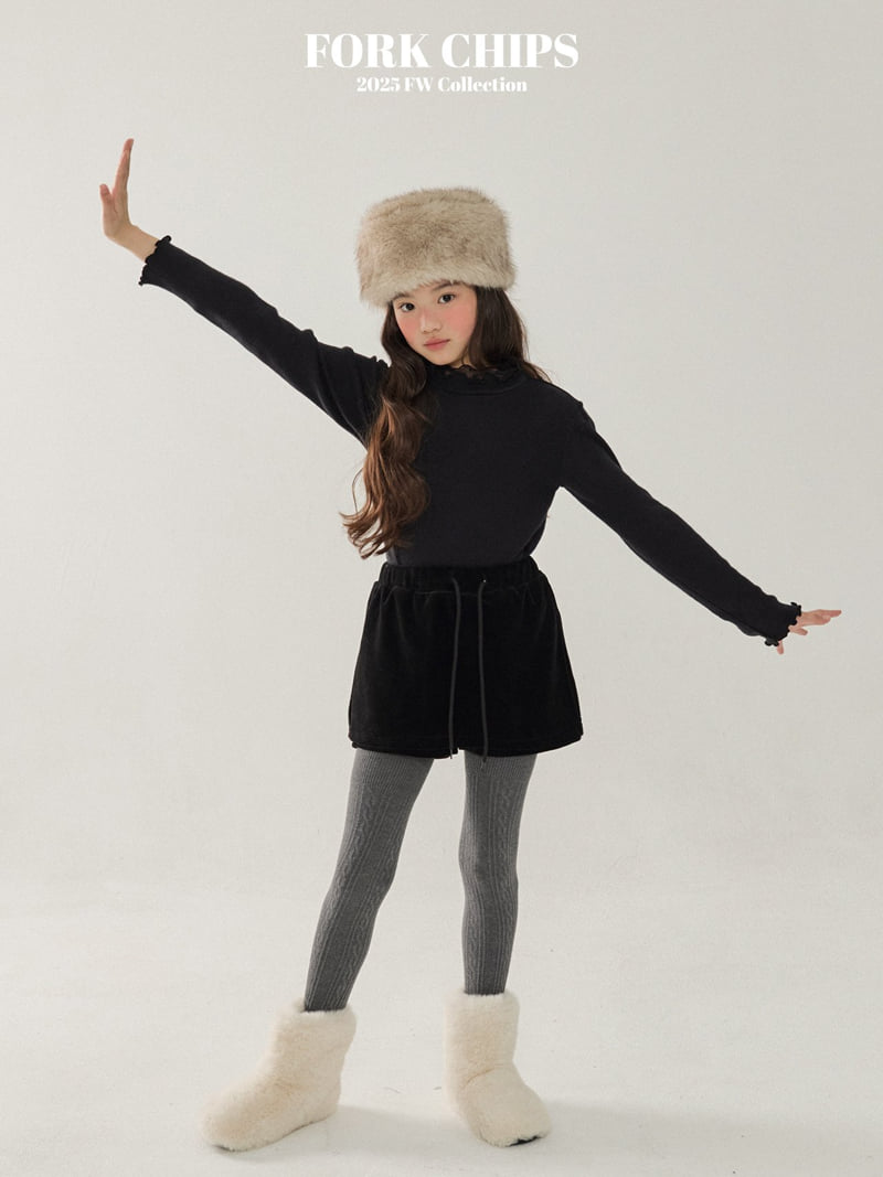 Fork Chips - Korean Children Fashion - #designkidswear - Snow Turtleneck Tee - 11