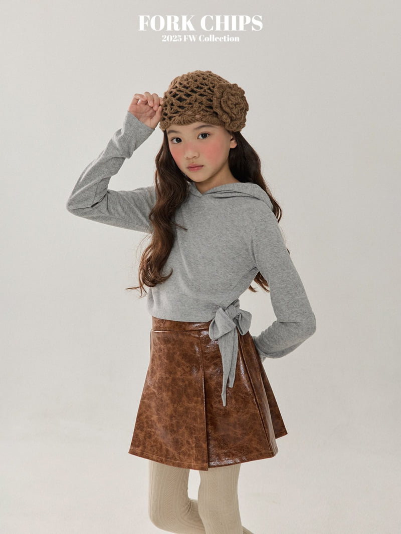 Fork Chips - Korean Children Fashion - #designkidswear - Glossy Skirt - 8